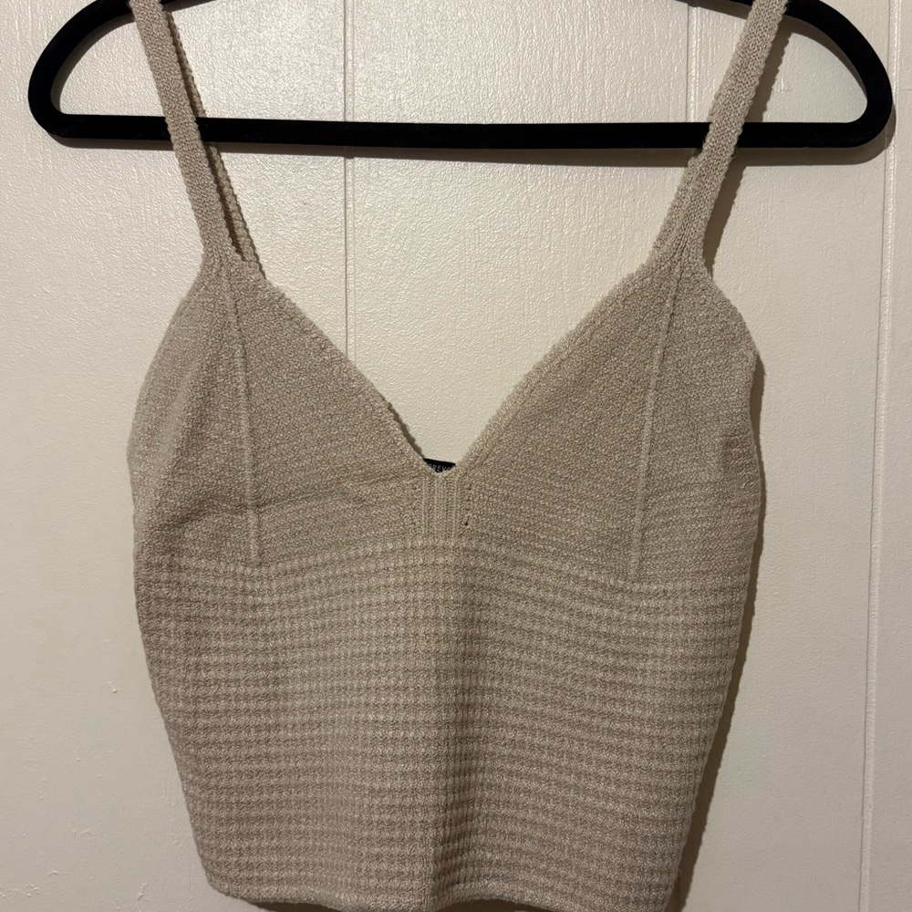 Forever 21 Taupe Knit Tank Top